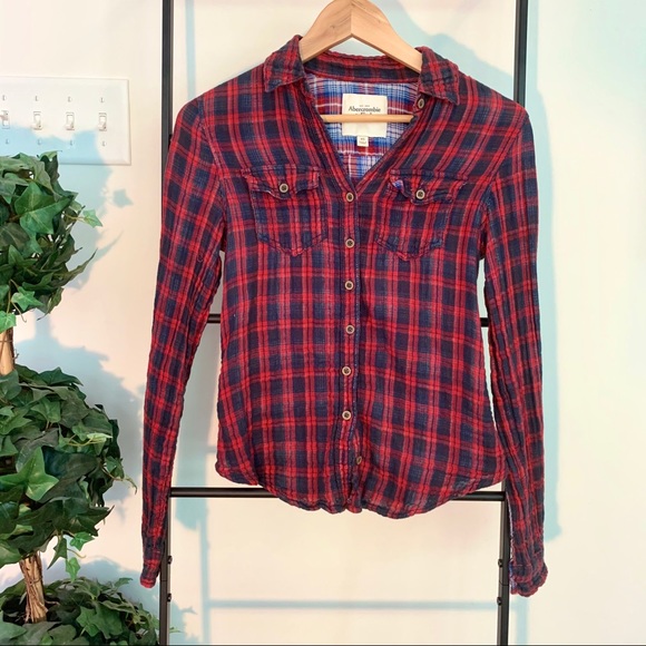 2! Abercrombie Flannel Button Up Shirts - Bundle - Picture 7 of 12